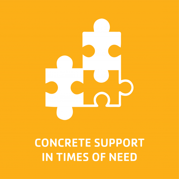 concrete support in times of need