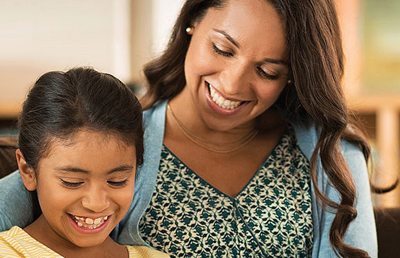 Happy mother with child