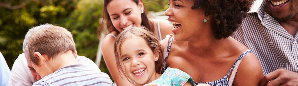 Photo of a family having quality time outdoors together