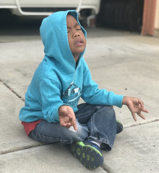 boy breathing