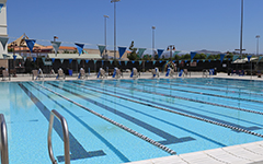 child swimming