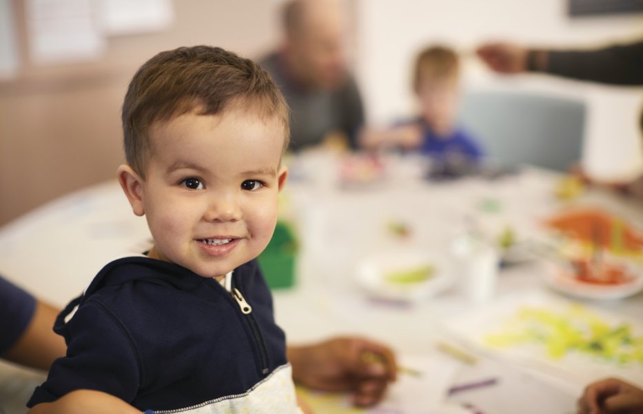 child during mealtime