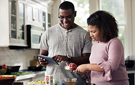 family cooking
