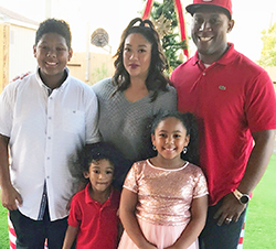 K Johnson and family at Toby Wells Y