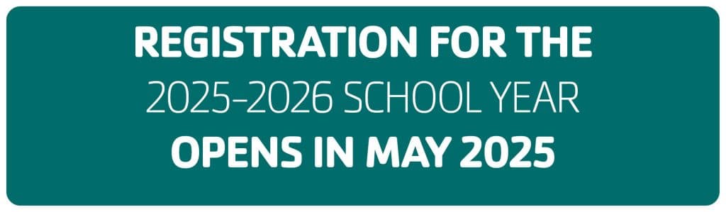 registration opens in may for the 2025-26 school year