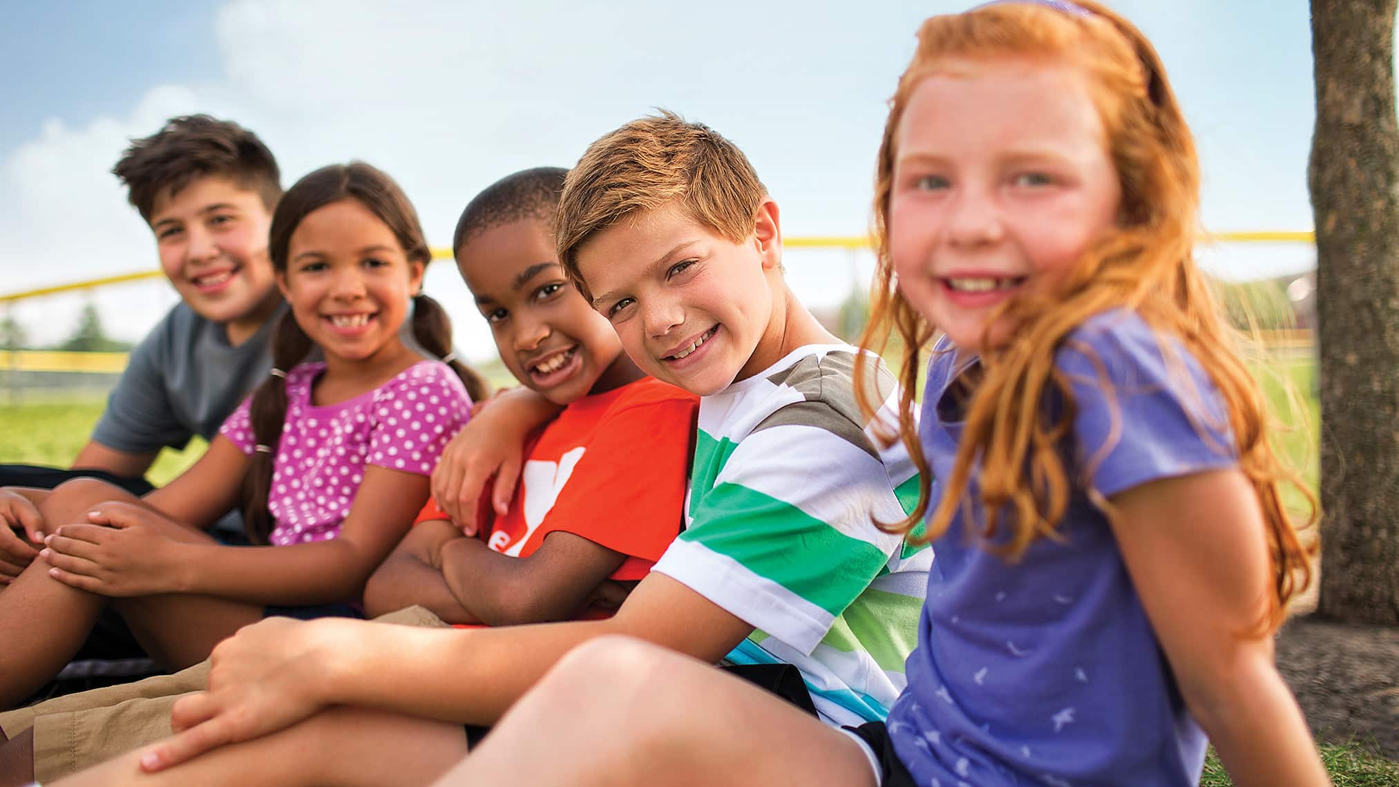 children smiling