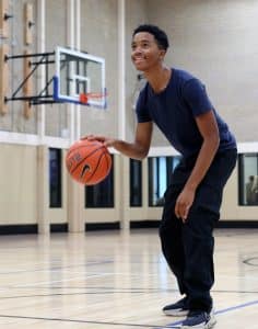 teen basketball player