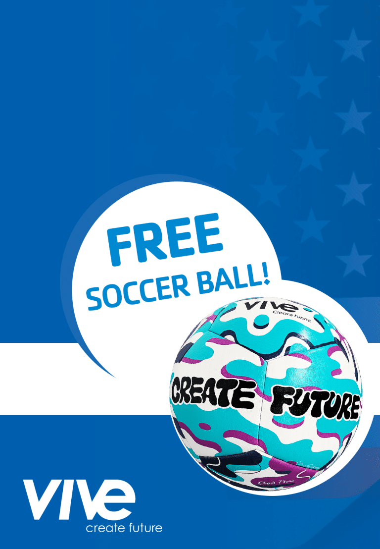 free soccer ball from vive