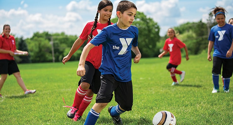 kids playing soccer