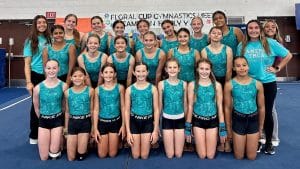 gymnastics team picture from cameron