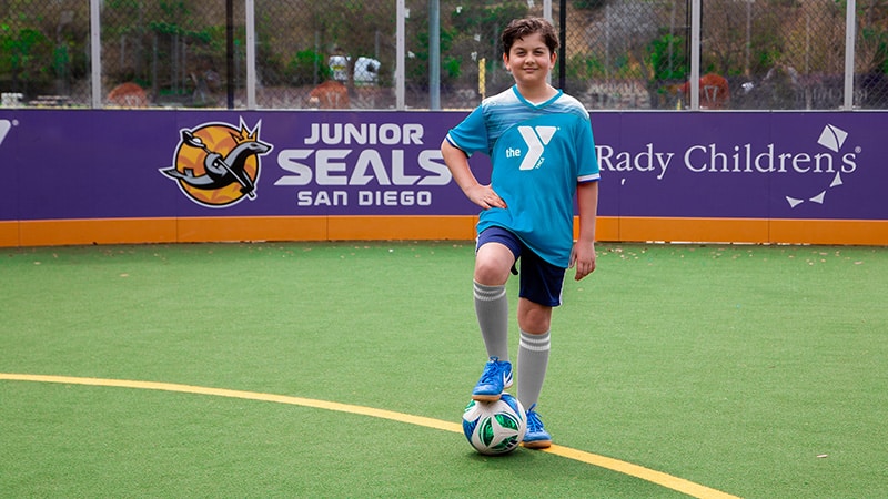 boy with soccer ball