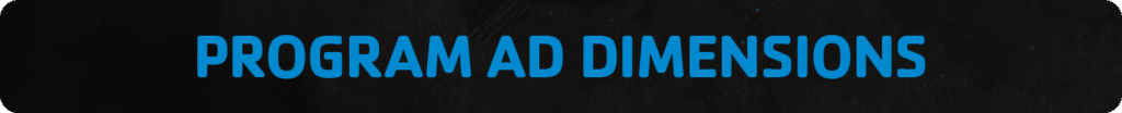 Program Ad Dimensions
