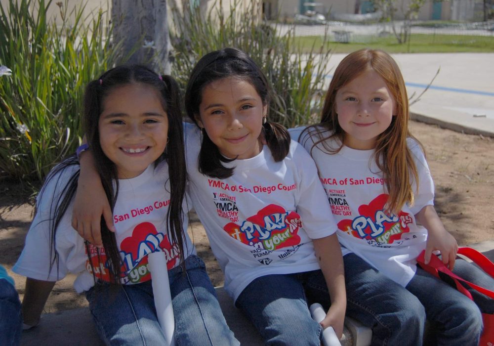girls smiling